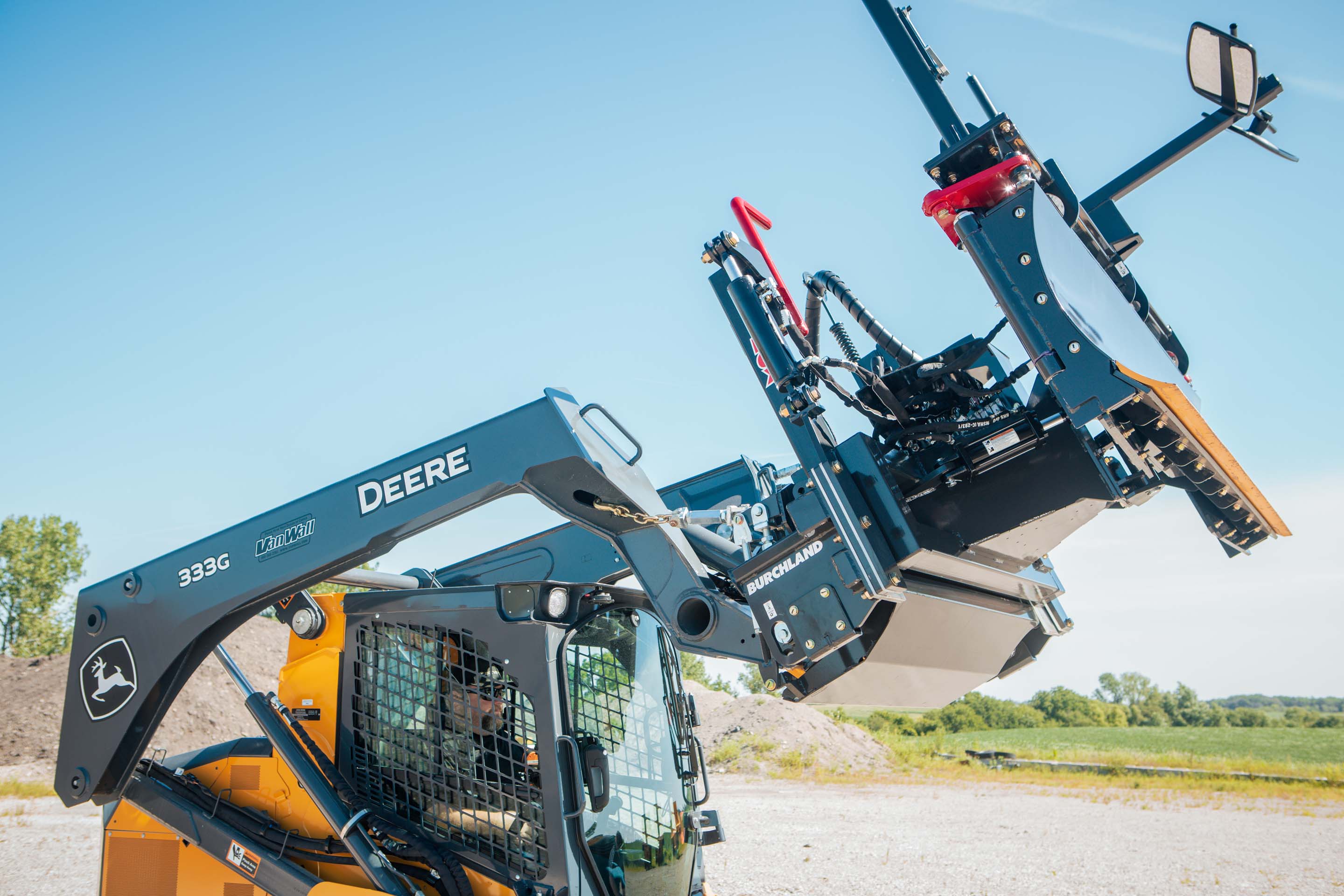 skid steer laser grader